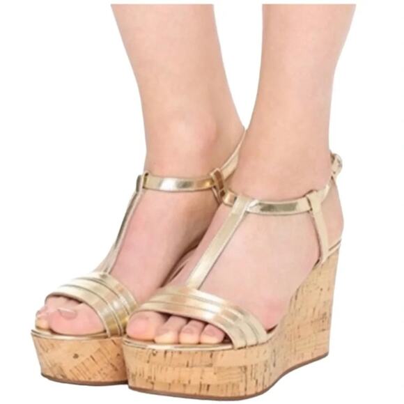 Kate Spade New York tallin metallic platform sandal Size 9.5 - Picture 1 of 10